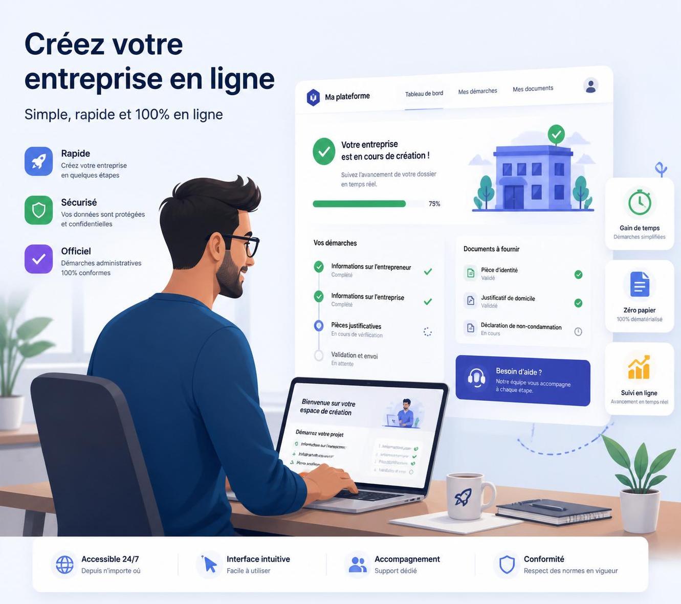 découvrez comment legalplace transforme la création d'entreprise en ligne grâce à un service innovant, simple et rapide, révolutionnant ainsi les démarches administratives pour les entrepreneurs.