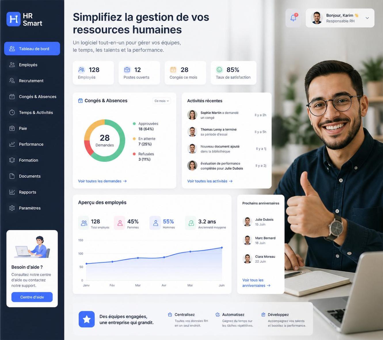 découvrez comment hr4you peut optimiser la gestion des ressources humaines en entreprise grâce à ses fonctionnalités innovantes, améliorant ainsi l'efficacité, le suivi des collaborateurs et la prise de décision rh.