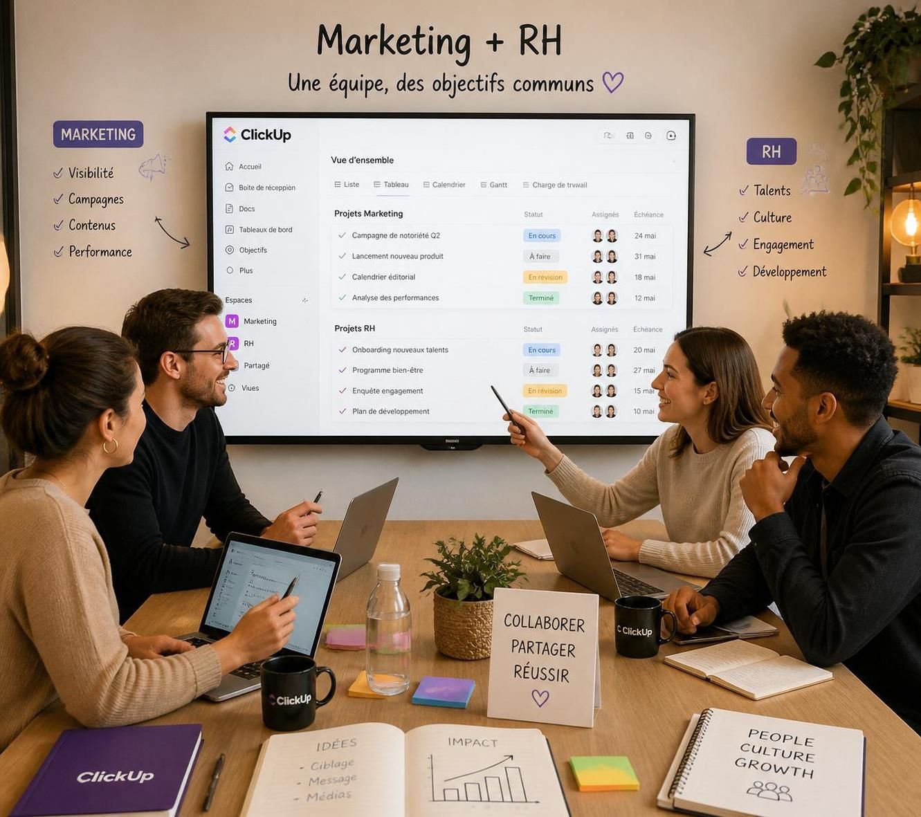 découvrez pourquoi clickup s'impose comme l'outil préféré des équipes marketing et rh grâce à ses fonctionnalités innovantes qui optimisent la collaboration et la gestion de projets.