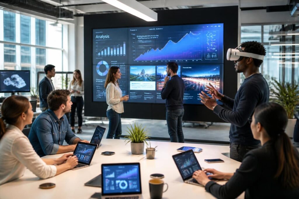 découvrez comment la technologie e multimedia transforme et révolutionne la communication d’entreprise en améliorant l’interactivité, l’efficacité et l’impact des messages.