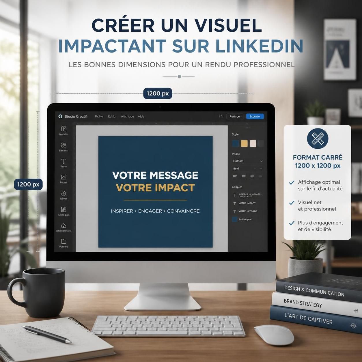 découvrez les tailles idéales pour vos visuels professionnels au format carré sur linkedin et optimisez votre visibilité avec des images bien adaptées.